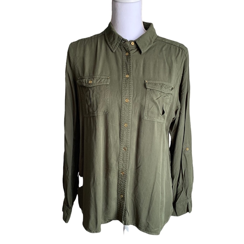 Canyon River Blues Long Sleeve Button Down Shirt Size Large